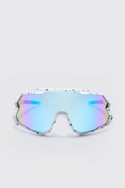 boohooMAN Mirror Lens Visor Sunglasses In | UK| Sunglasses