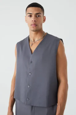boohooMAN Mix & Match Boxy Tailored Waistcoat | UK| Suits & Tailoring