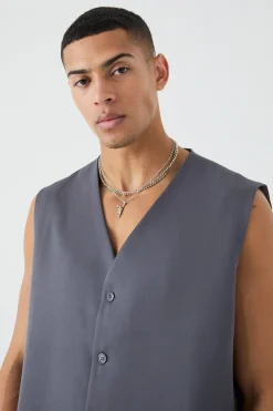 boohooMAN Mix & Match Boxy Tailored Waistcoat | UK| Suits & Tailoring