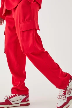 boohooMAN Mix & Match Tailo Cargo Trousers | UK| Suits & Tailoring|Trousers