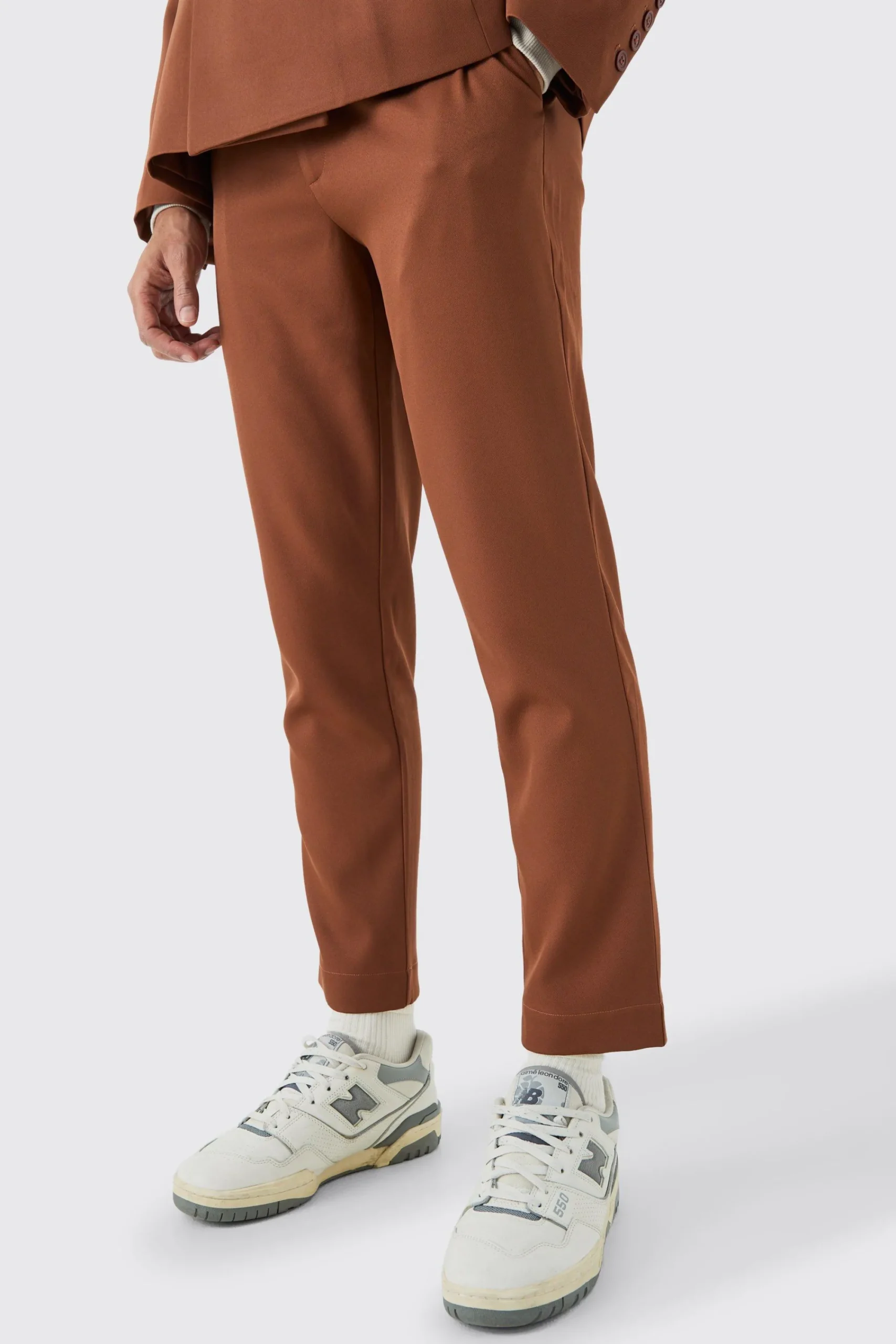 boohooMAN Mix & Match Tailored Slim Cropped Trousers | UK| Trousers