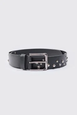 boohooMAN Mixed Hardware Pu Belt | UK| Belts