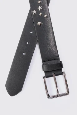 boohooMAN Mixed Hardware Pu Belt | UK| Belts