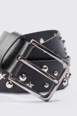 boohooMAN Mixed Hardware Pu Belt | UK| Belts