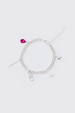 boohooMAN Mixed Pendant Bracelet In | UK| Jewellery & Watches