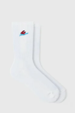 boohooMAN Moto 4 Racing Series Embroidered Socks | UK| Underwear & Socks|Underwear & Socks