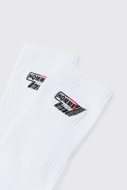 boohooMAN Moto Homme Embroidered Socks | UK| Underwear & Socks|Underwear & Socks