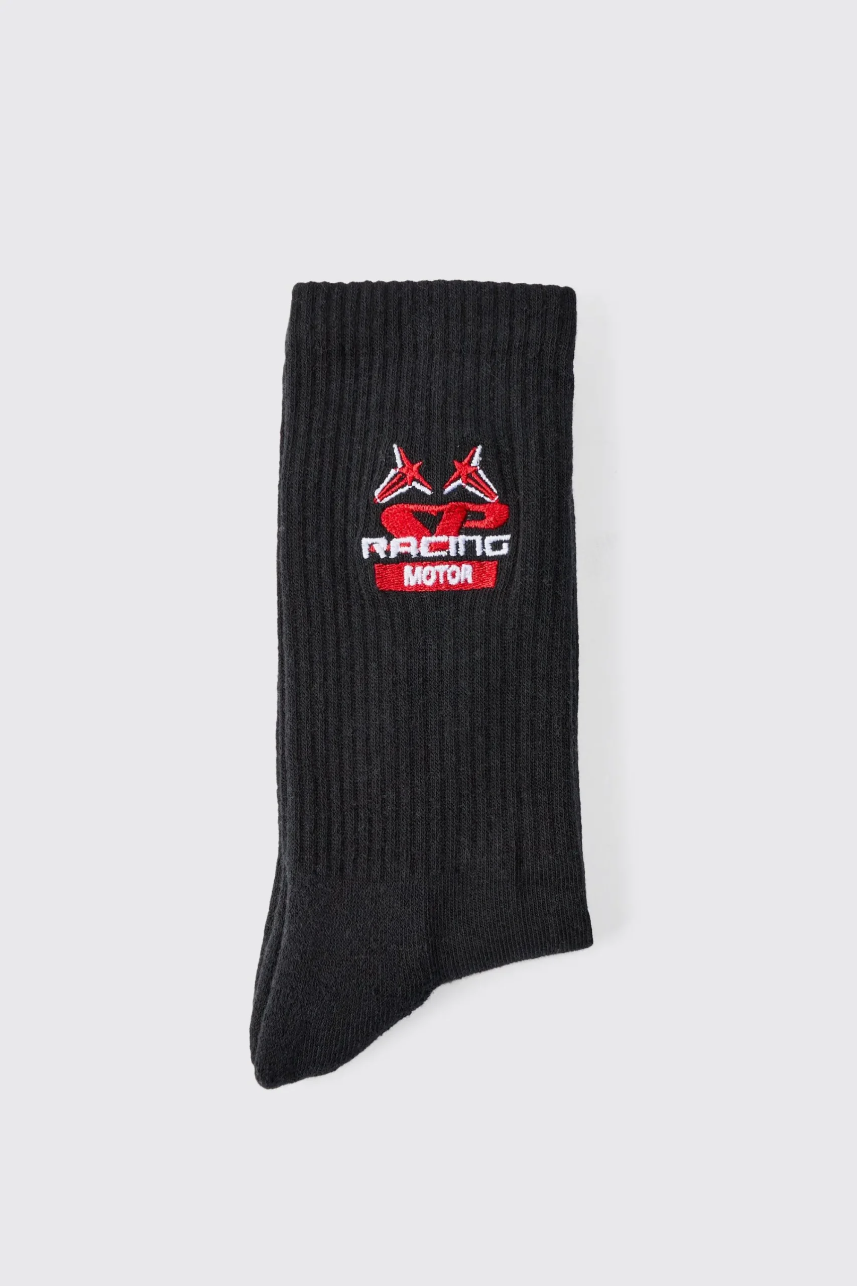 boohooMAN Moto Racing Motor Embroidered Socks | UK| Underwear & Socks|Underwear & Socks