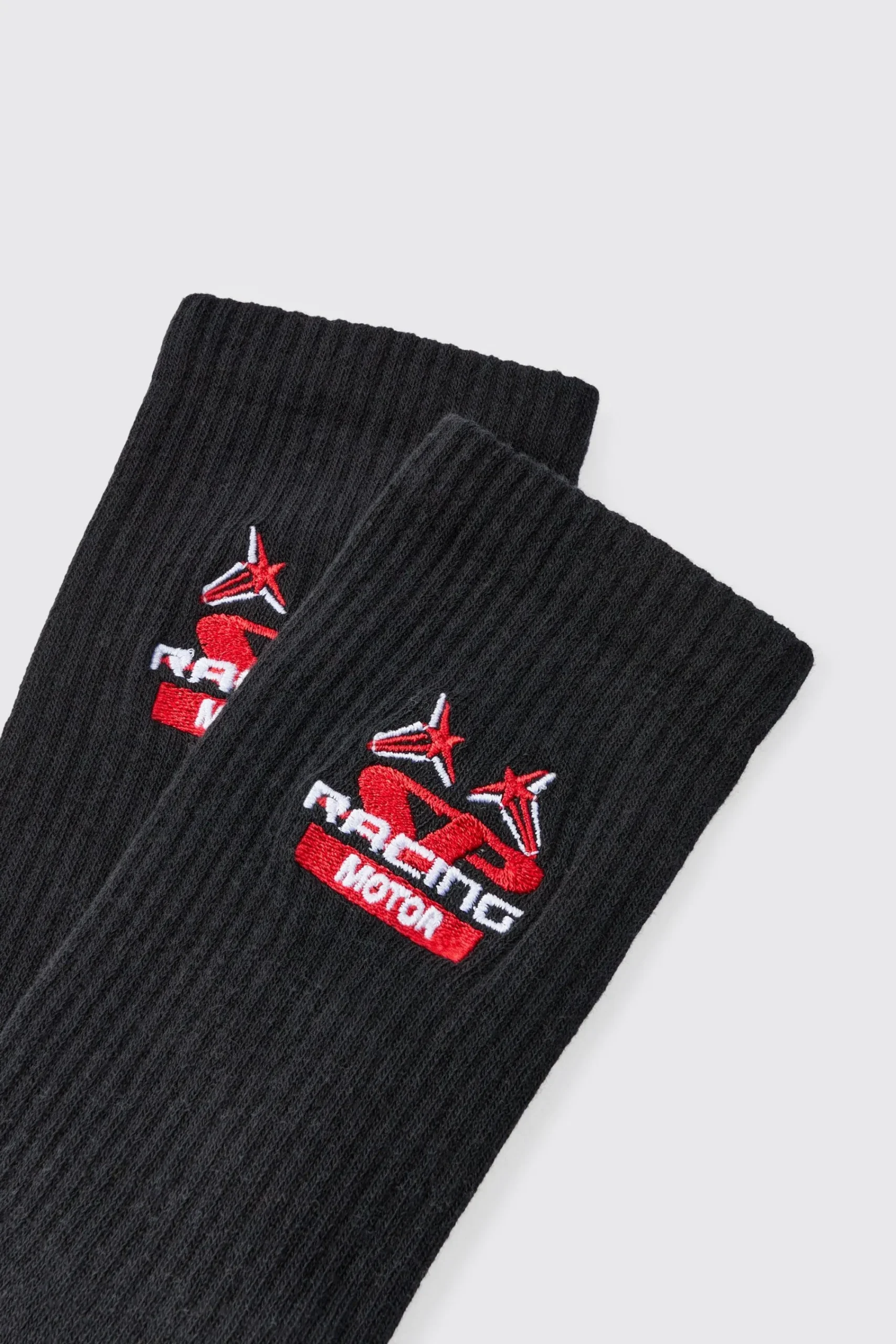 boohooMAN Moto Racing Motor Embroidered Socks | UK| Underwear & Socks|Underwear & Socks