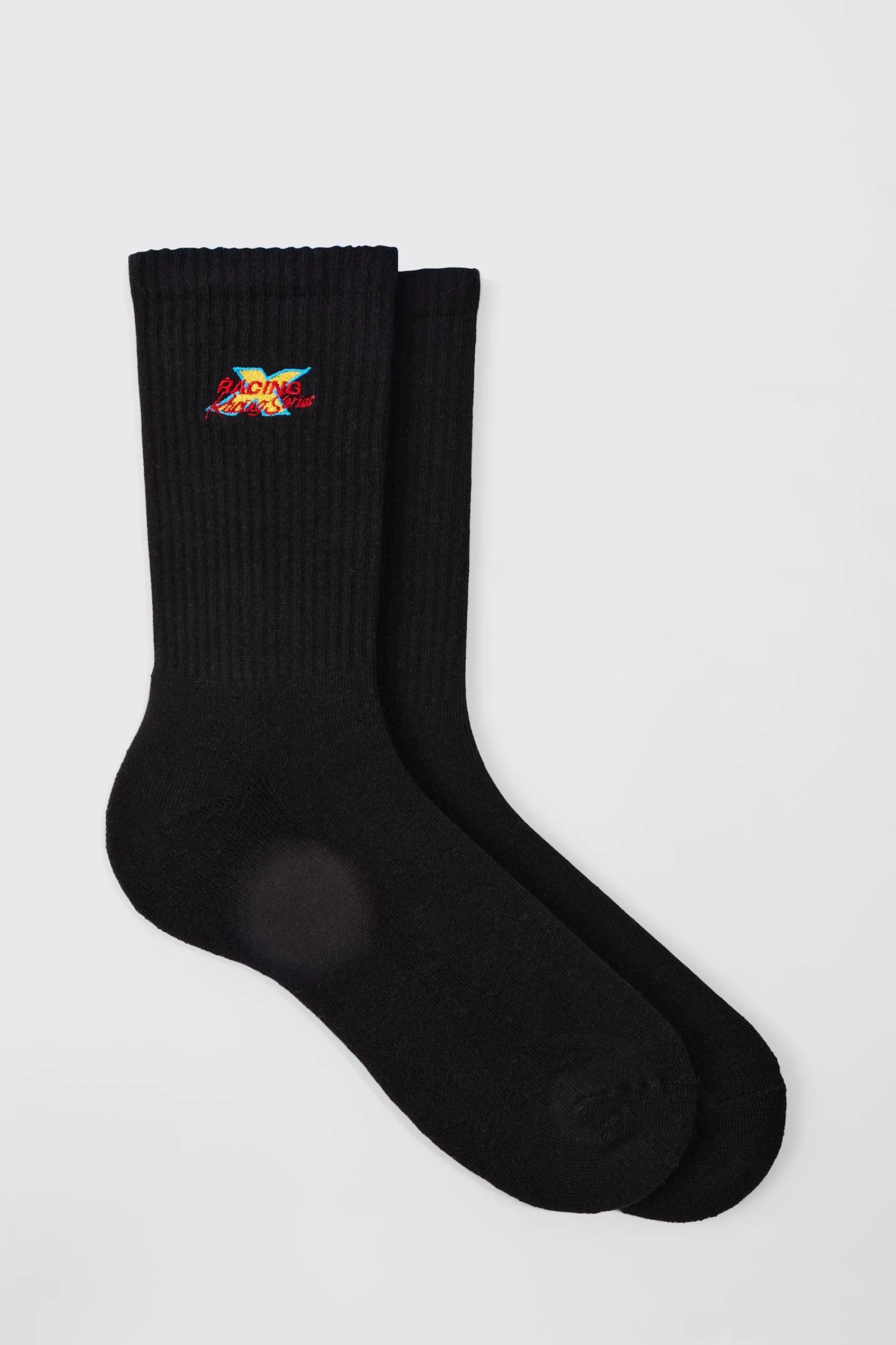 boohooMAN Moto Racing Series Embroidered Socks | UK| Underwear & Socks|Underwear & Socks