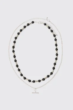 boohooMAN Layer Metal Necklace | UK| Jewellery & Watches