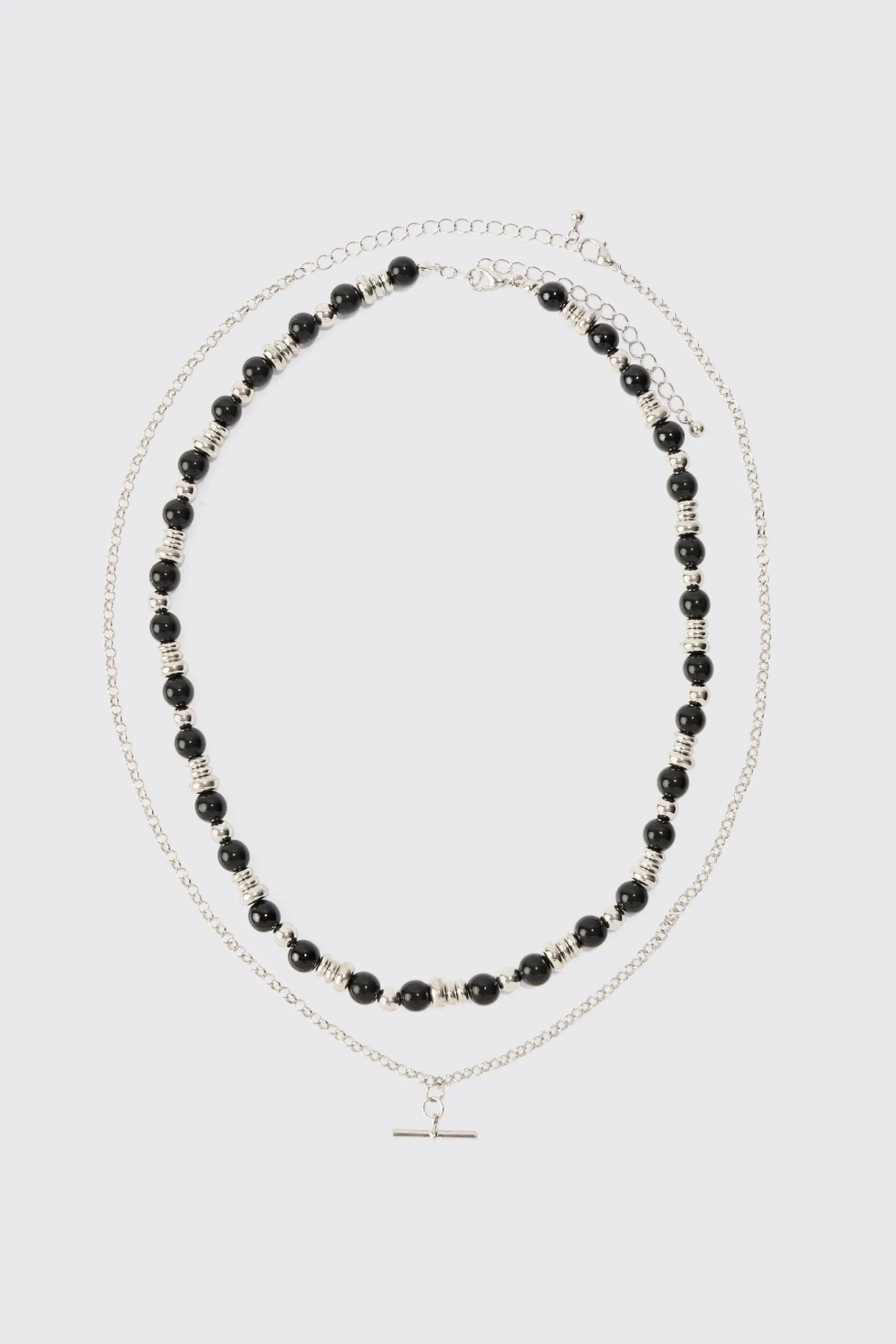 boohooMAN Layer Metal Necklace | UK| Jewellery & Watches