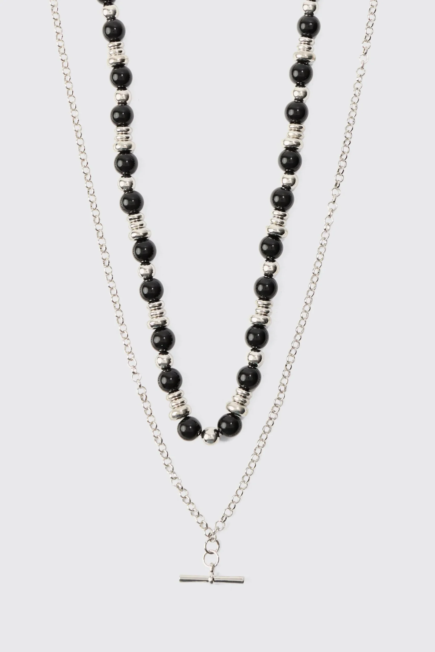 boohooMAN Layer Metal Necklace | UK| Jewellery & Watches