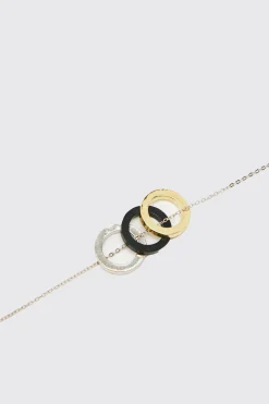 boohooMAN Multi Ring Detail Pendant Necklace | UK| Jewellery & Watches