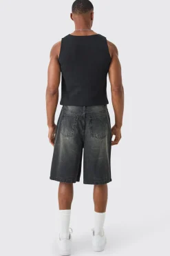 Muscle Fit Cut Out Interlock Vest | UK^boohooMAN Outlet