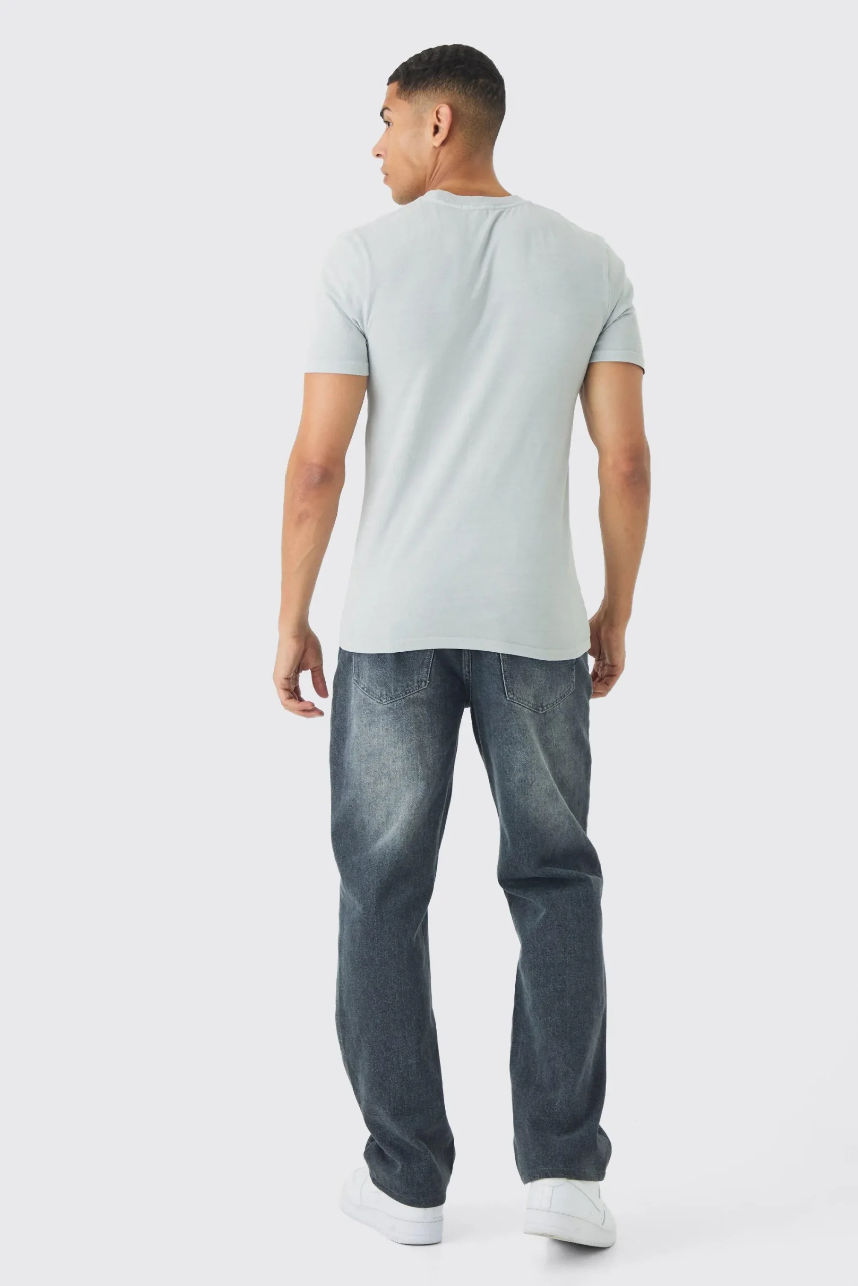 Muscle Fit Ofcl Star Print T-Shirt | UK^boohooMAN Outlet