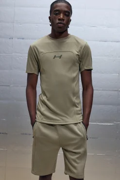 Muscle Fit Pocket Detail T-shirt & Shorts Set | UK^boohooMAN Clearance