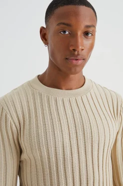 boohooMAN Muscle Fit Ribbed Long Sleeve Jumper | UK| Knitwear