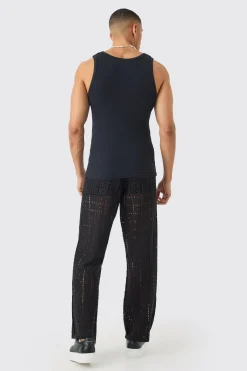 Muscle Fit Ribbed Vest | UK^boohooMAN Sale