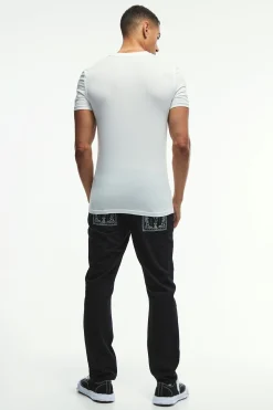 Muscle Worldwide Print T-Shirt | UK^boohooMAN Clearance