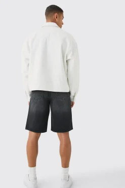 boohooMAN New York Varsity Pocket Detail Harrington | UK| Coats & Jackets