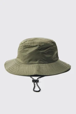 boohooMAN Nylon Neck Flap Boonie Hat In | UK| Hats & Caps