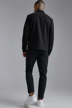 boohooMAN Nylon Technical Trouser | UK| Trousers|Sets & Co-Ords