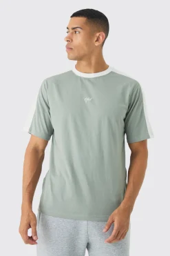 OFCL Colour Block T-shirt | UK^boohooMAN Online