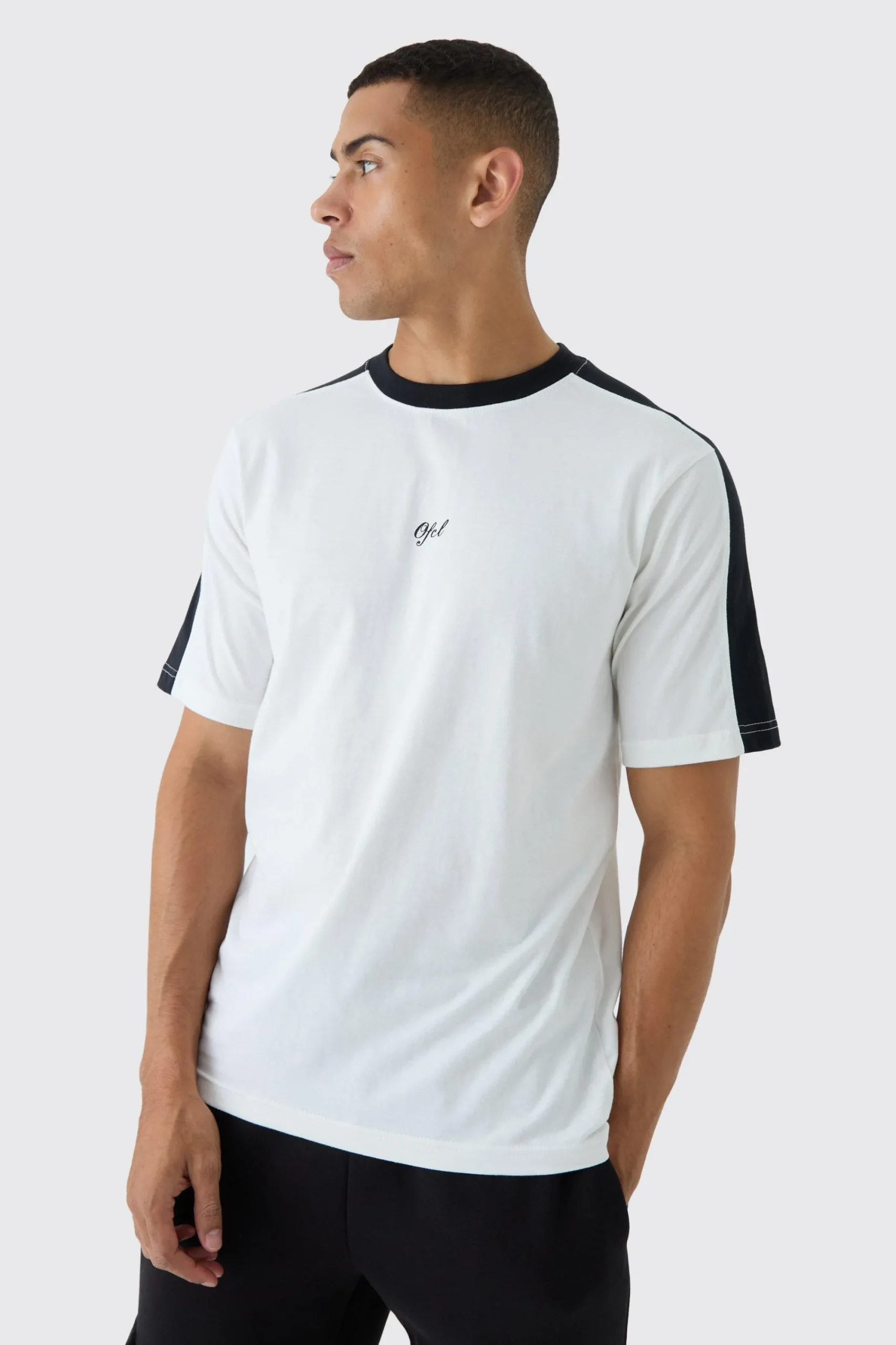 OFCL Colour Block T-shirt | UK^boohooMAN Hot