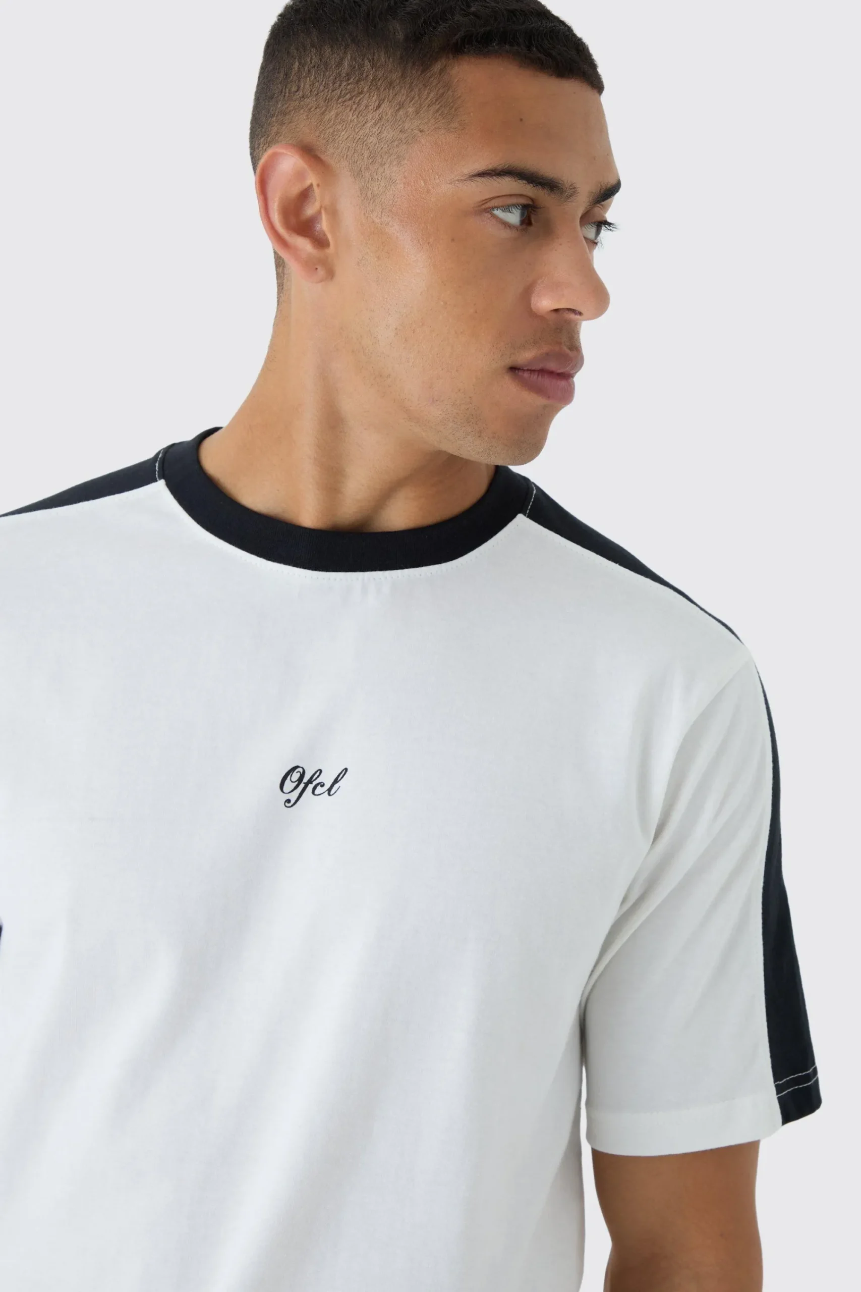 OFCL Colour Block T-shirt | UK^boohooMAN Hot