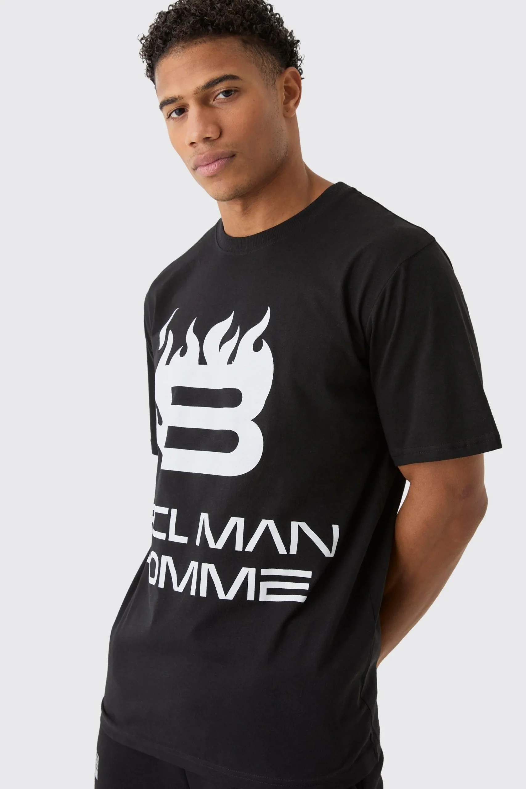 OFCL Man Print T-Shirt | UK^boohooMAN Sale