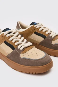 boohooMAN Ofcl Tab Chunky Rope Lace Trainers In | UK| Trainers & Hi-Tops