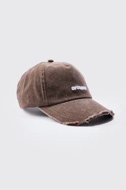 boohooMAN OFCLMAN 3d Embroidered Cap In | UK| Hats & Caps