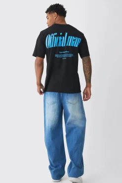 Official Back Print T-Shirt | UK^boohooMAN Online