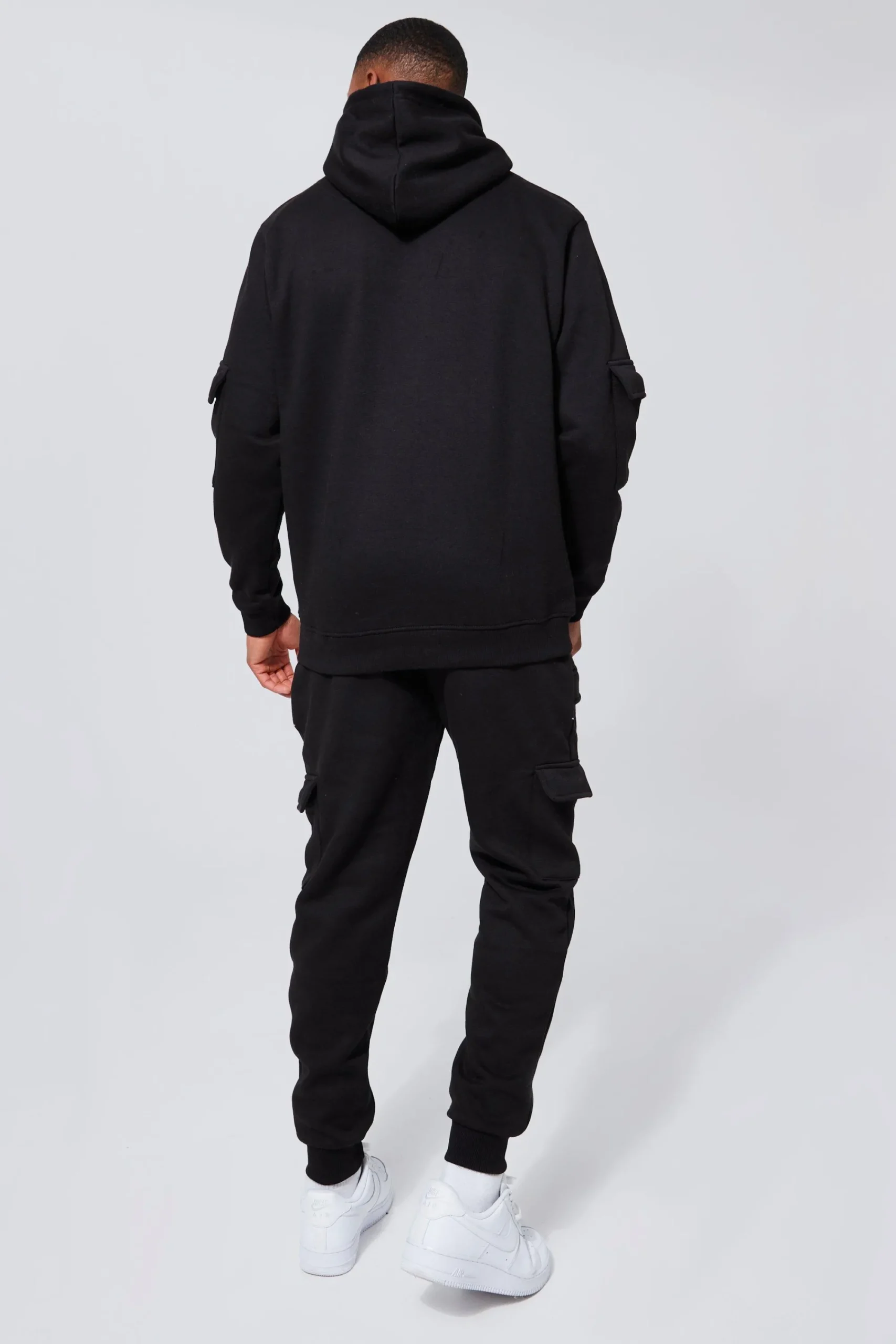 boohooMAN Official Man Cargo Hooded Panelled Tracksuit | UK| Tracksuits