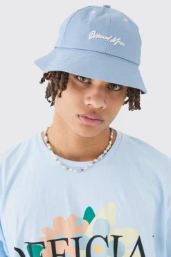 boohooMAN Official Man Embroidered Bucket Hat In | UK| Hats & Caps