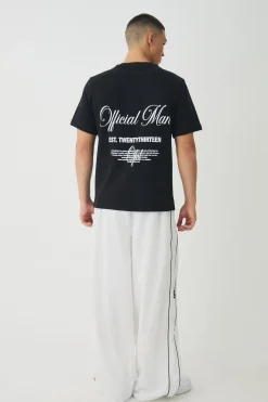 Official Man Interlock Print T-Shirt | UK^boohooMAN New