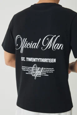 Official Man Interlock Print T-Shirt | UK^boohooMAN New