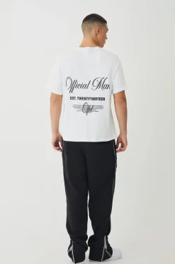 Official Man Interlock Print T-Shirt | UK^boohooMAN