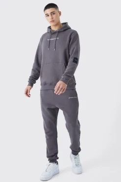 boohooMAN Official Man Tape Hooded Tracksuit | UK| Tracksuits