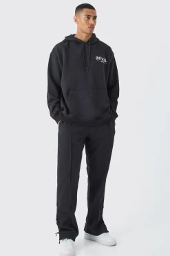 boohooMAN Official Oversized Drawcord Detail Tracksuit | UK| Tracksuits