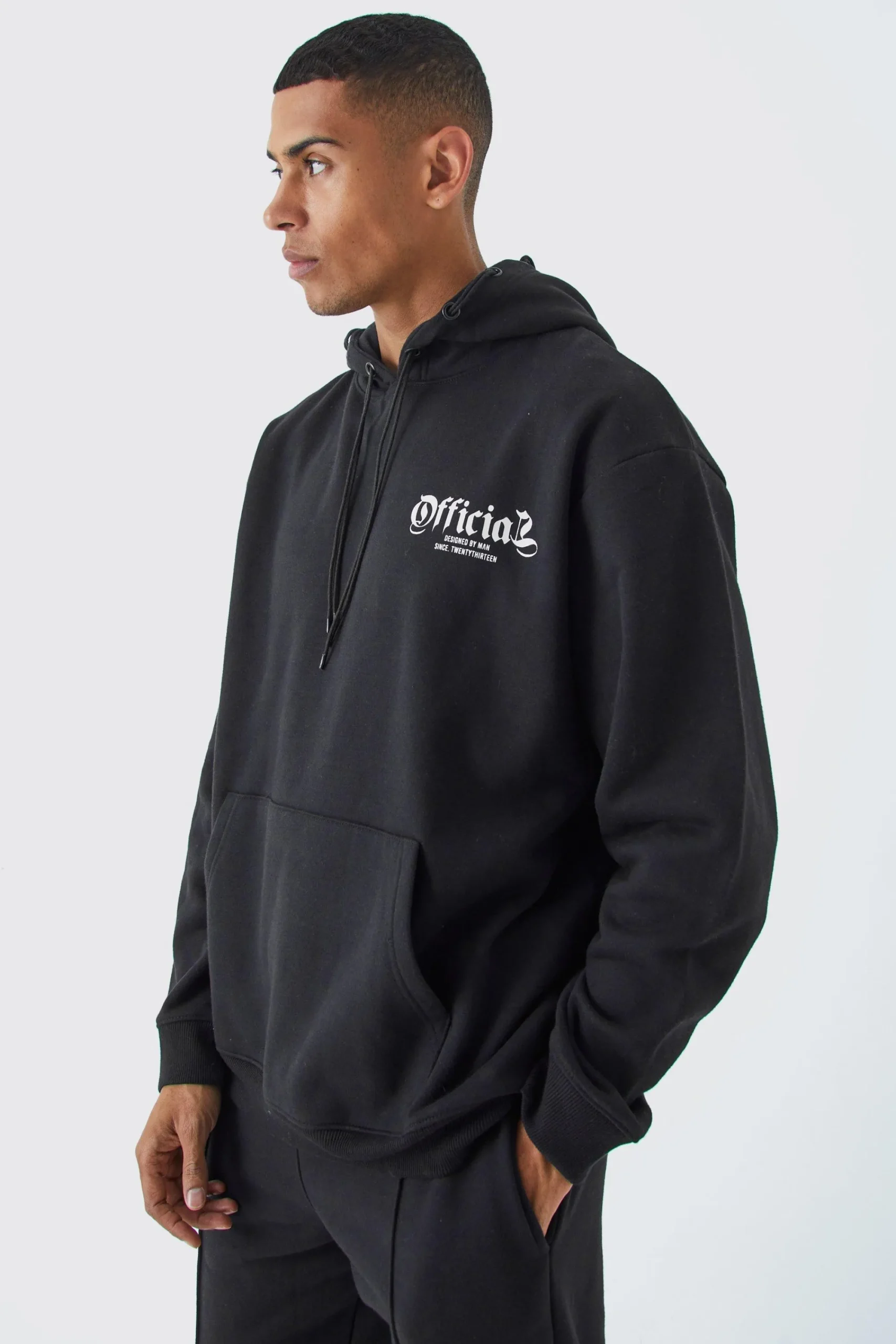 boohooMAN Official Oversized Drawcord Detail Tracksuit | UK| Tracksuits