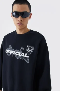 boohooMAN Official Oversized Sweat | UK| Hoodies & Sweatshirts