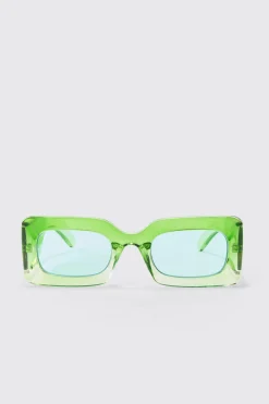 boohooMAN Ombre Rectangular Sunglasses In | UK| Sunglasses