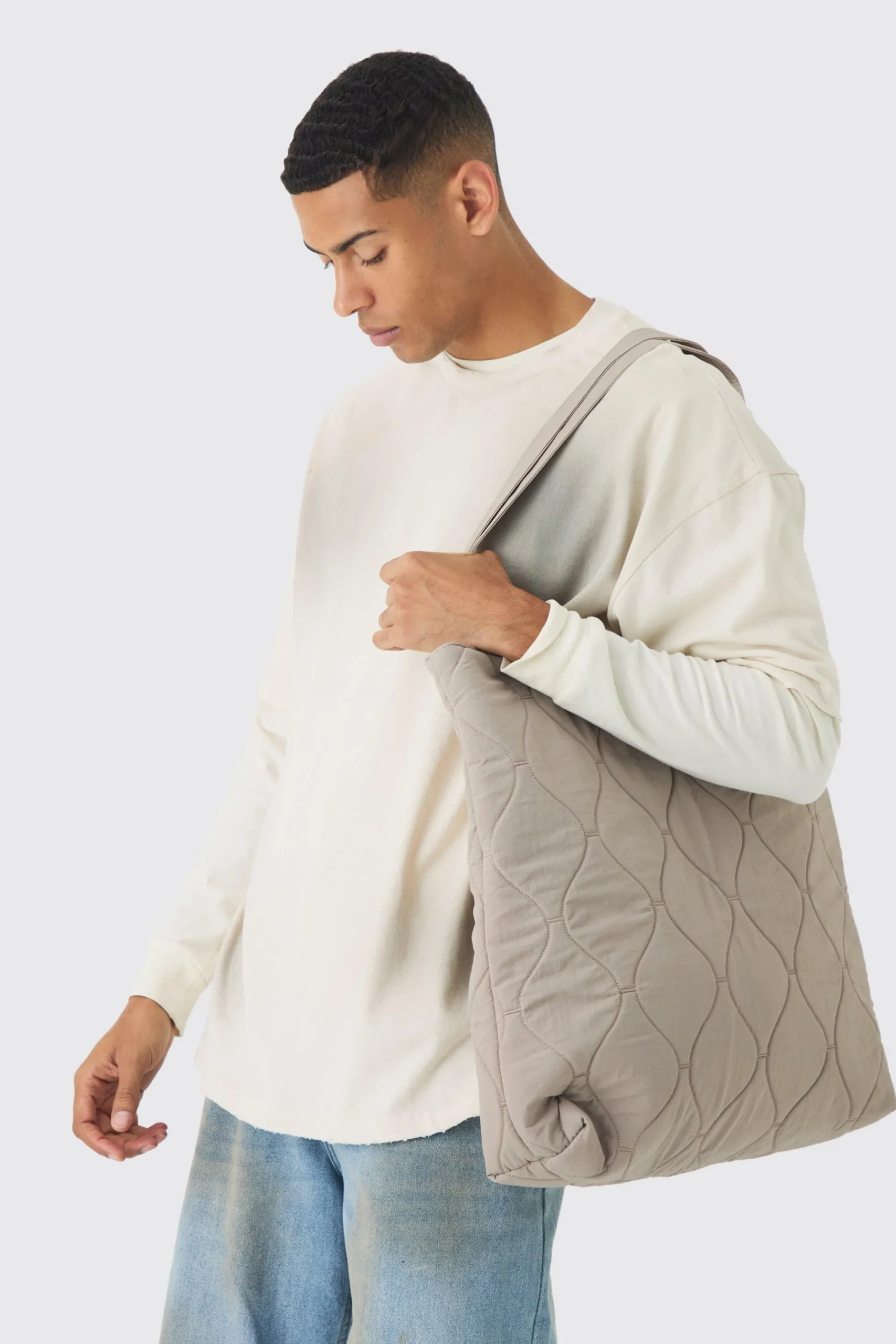 boohooMAN Onion Quilt Tote Bag | UK| Bags & Wallets
