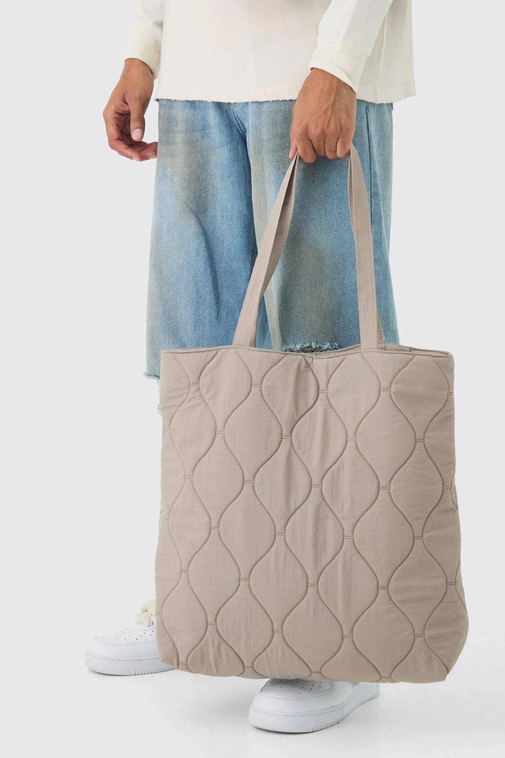 boohooMAN Onion Quilt Tote Bag | UK| Bags & Wallets