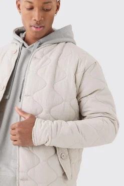 boohooMAN Onion Quilted Liner Jacket | UK| Coats & Jackets