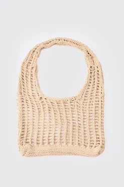 boohooMAN Open Knit Tote Bag | UK| Bags & Wallets
