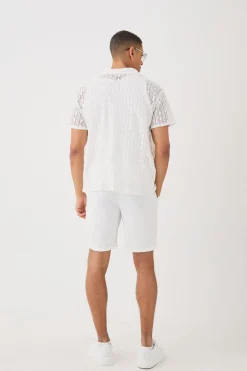 boohooMAN Open Stitch Diamond Shirt | UK| Shirts