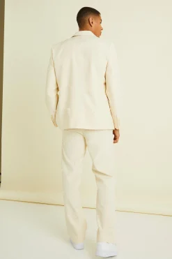 boohooMAN Organza Embroidered Relaxed Suit Jacket | UK| Suits & Tailoring